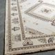 Modern Geometric Beige Wool Carpet